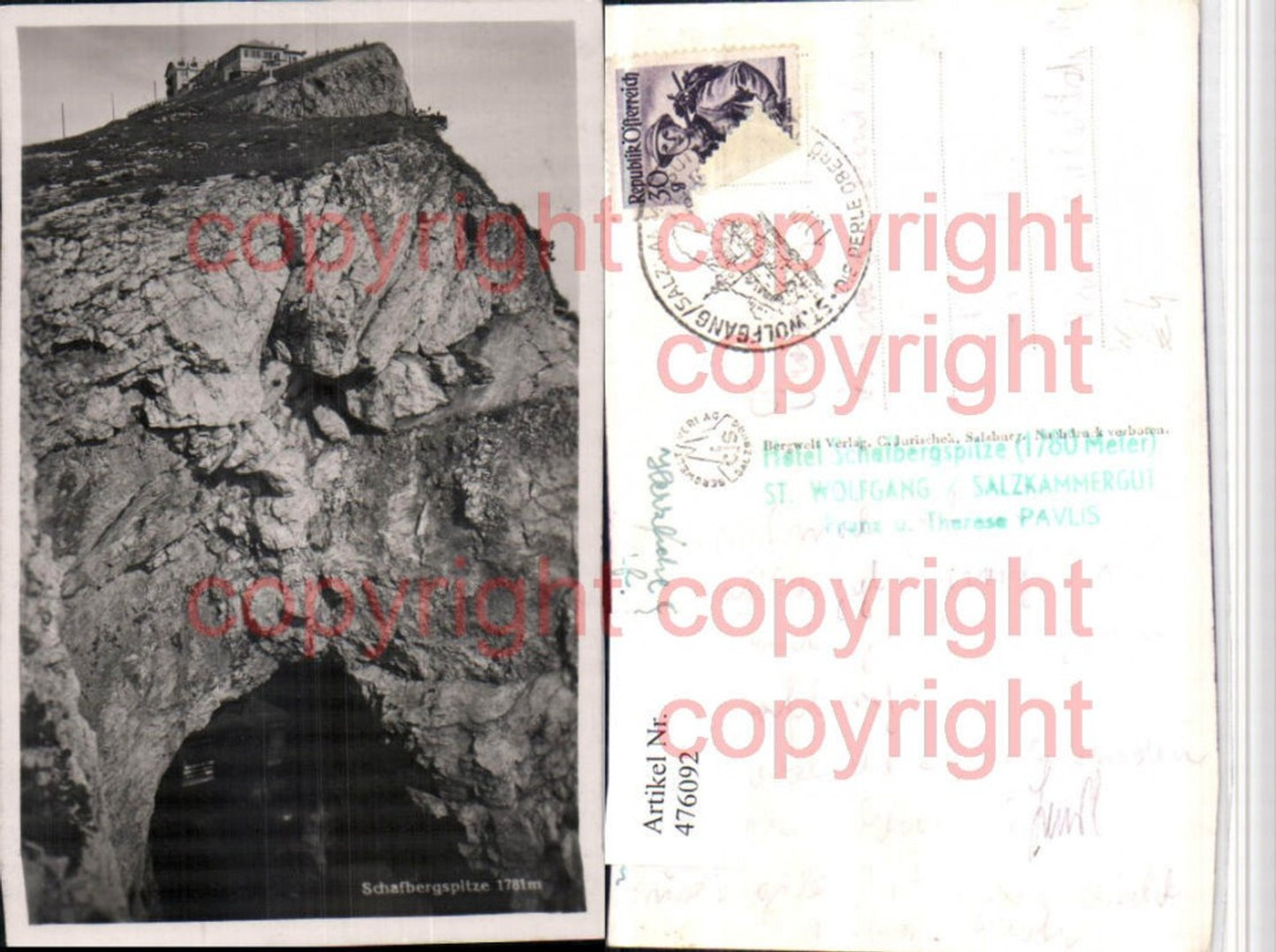 476092,Schafbergsptize b. St. Wolfgang