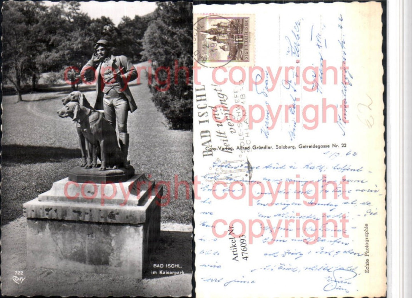 476093,Bad Ischl Kaiserpark Statue Jäger Hunde pub Cosy 722