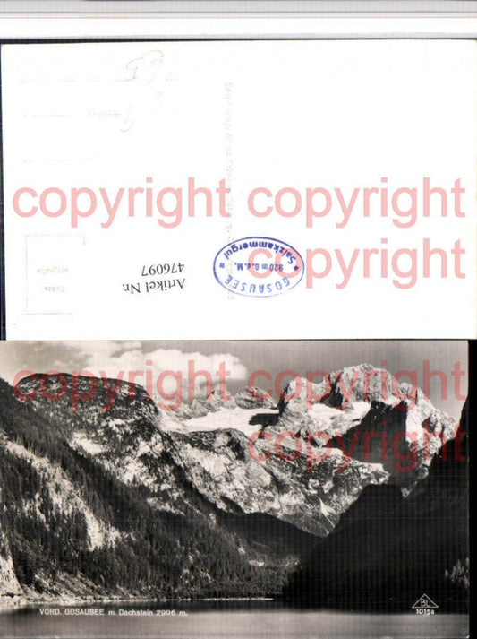 476097,Vorderer Gosausee See b. Gosau m. Dachstein Bergkulisse pub Cosy