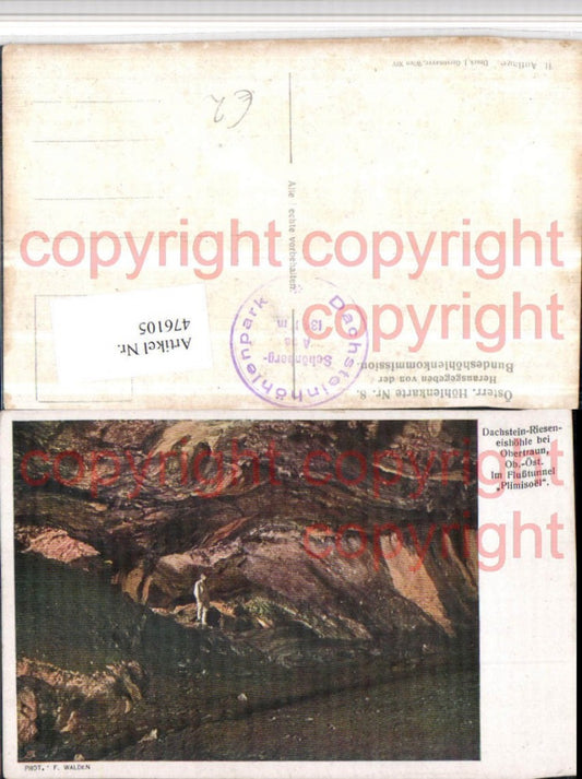 476105,Dachstein-Rieseneishöhle b. Obertraun Flußtunnel Plimisoel