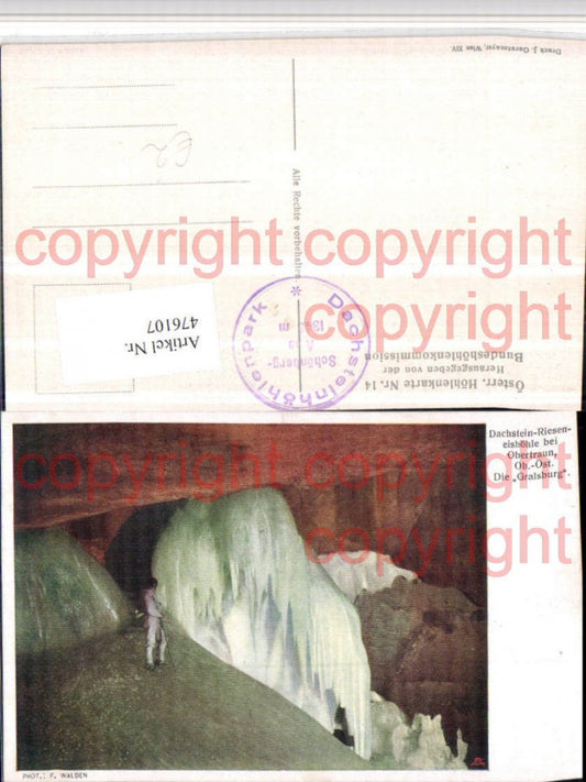 476107,Dachstein-Rieseneishöhle b. Obertraun Gralsburg