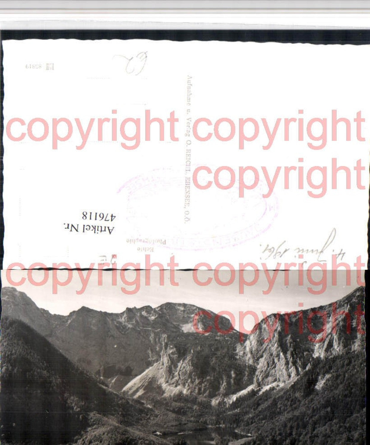 476118,Hinterer Langbathsee See b. Ebensee Bergkulisse