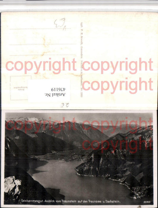 476119,Ausblick v. Traunstein auf Traunsee b. Gmunden pub F.E. Brandt 5583