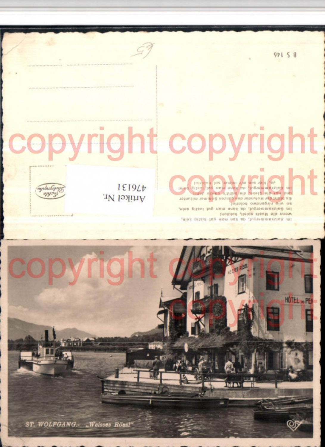 476131,St. Wolfgang Hotel Weißes Rössl Dampfer pub Cosy