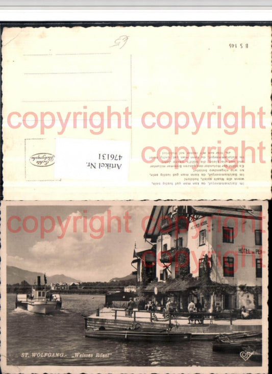 476131,St. Wolfgang Hotel Weißes Rössl Dampfer pub Cosy