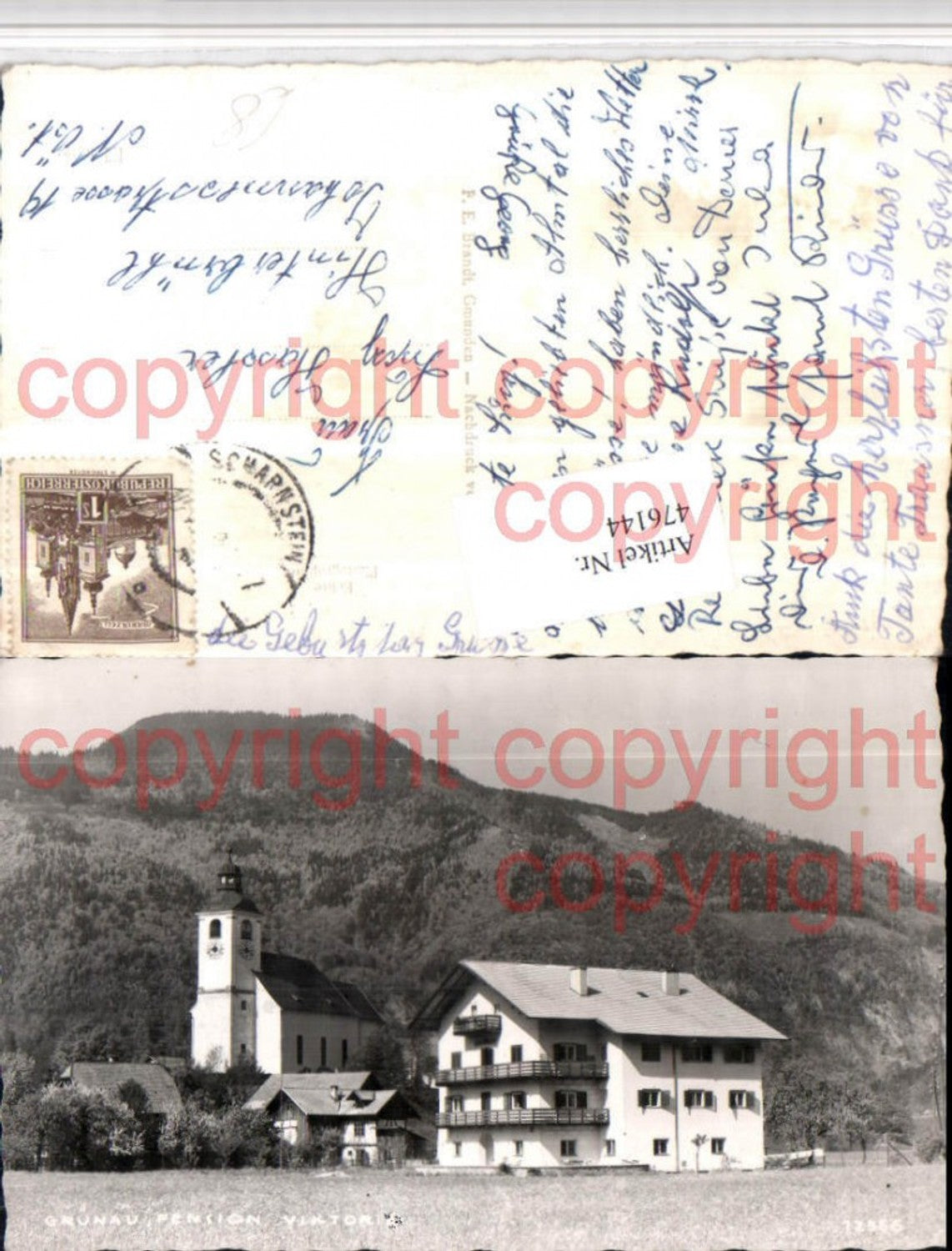 476144,Grünau im Almtal Pension Viktoria Kirche