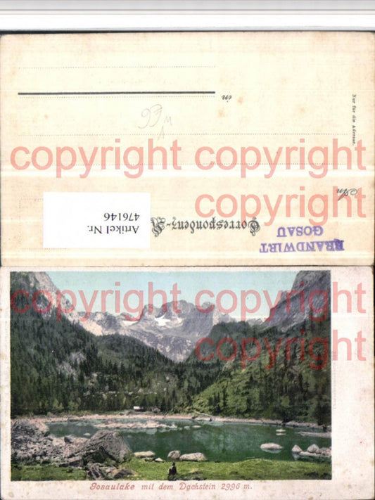 476146,Gosaulake b. Gosau m. Dachstein Bergkulisse pub F.E. Brandt 352