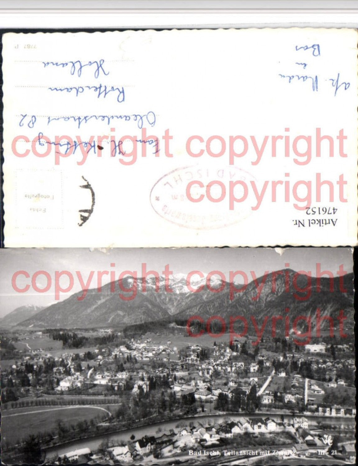 476152,Bad Ischl Teilansicht m. Zimnitz Bergkulisse