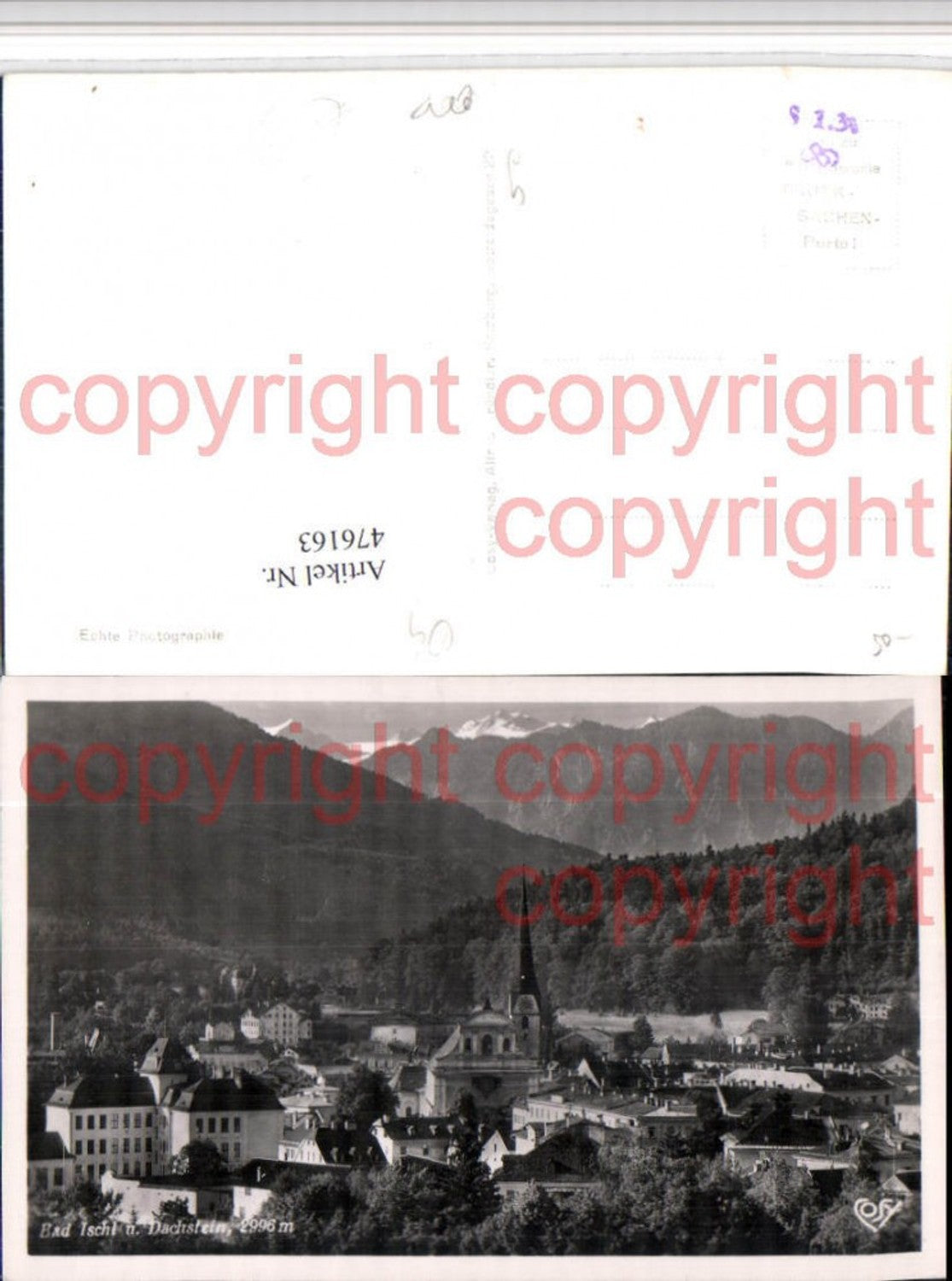 476163,Bad Ischl Teilansicht m. Dachstein Bergkulisse pub Cosy