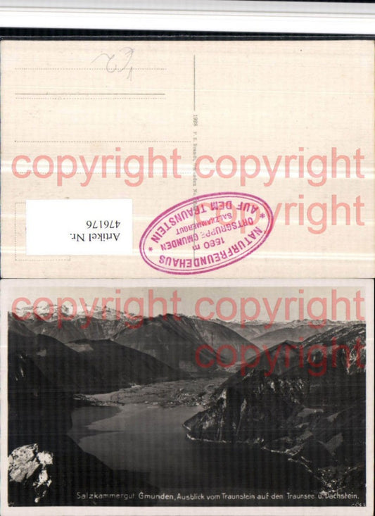 476176,Gmunden Blick v. Traunstein m. Traunsee Bergkulisse pub F.E. Brandt 5583