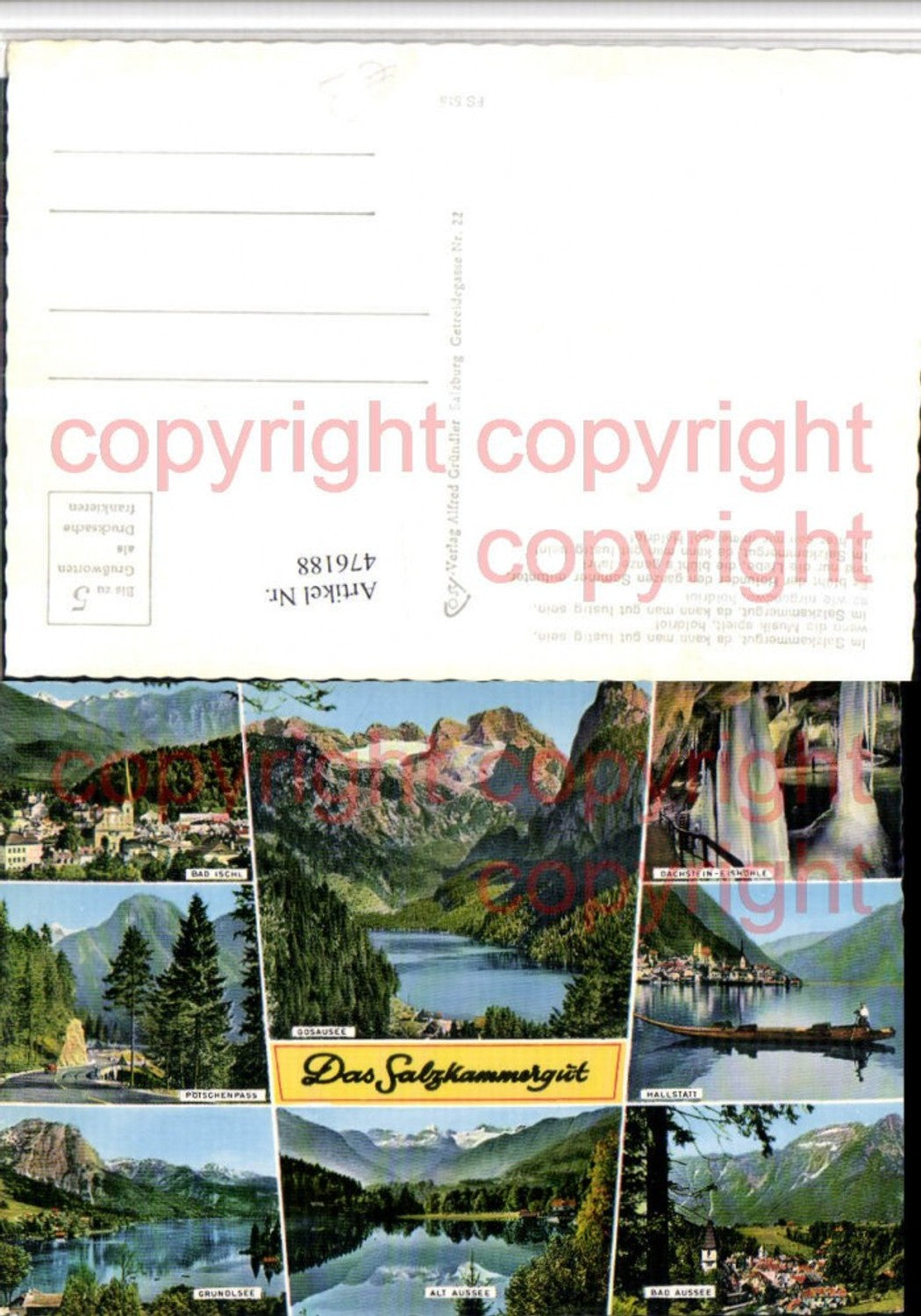 476188,Bad Ischl Totale Gosausee Dachstein-Eishöhle Mehrbildkarte