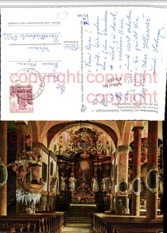 476189,Traunkirchen am Traunsee Kirche Innenansicht