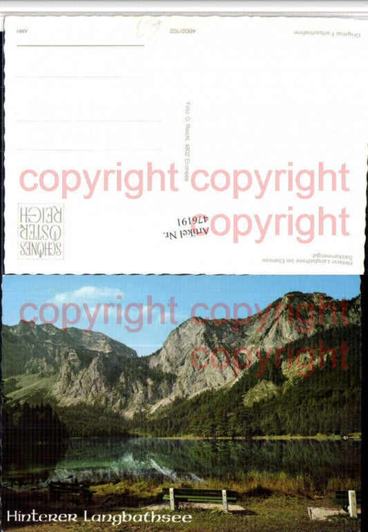 476191,Hinterer Langbathsee See b. Ebensee Bergkulisse