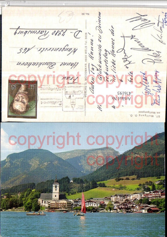 476193,St. Wolfgang am Wolfgangsee Totale m. Schafberg