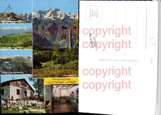 476212,Hinterstoder Hutterer Höss Sessellift Gasthaus Mehrbildkarte