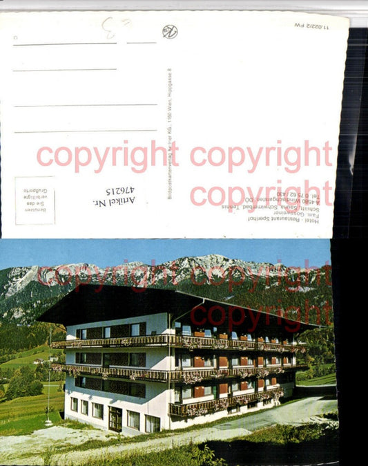 476215,Windischgarsten Hotel Restaurant Sperlhof Bergkulisse