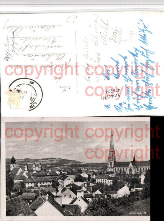 476224,Linz an d. Donau Teilansicht Kirche Dom
