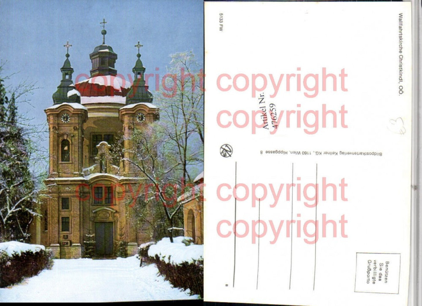 476259,Steyr an d. Enns Wallfahrtskirche Christkindl Kirche Winterbild