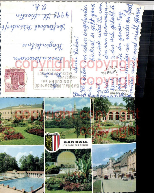 476263,Bad Hall Totale Kurhaus Schwimmbad Mehrbildkarte