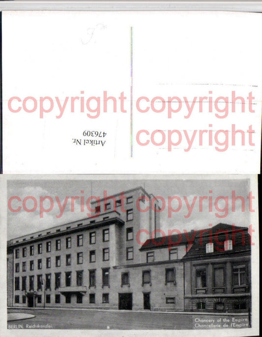 476309,Berlin Reichskanzlei Gebäude