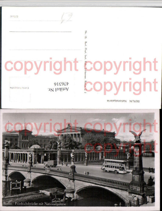 476316,Berlin Friedrichsbrücke Brücke m. Nationalgalerie