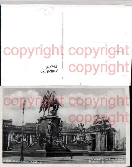 476320,Berlin Denkmal Kaiser Wilhelm I Statue
