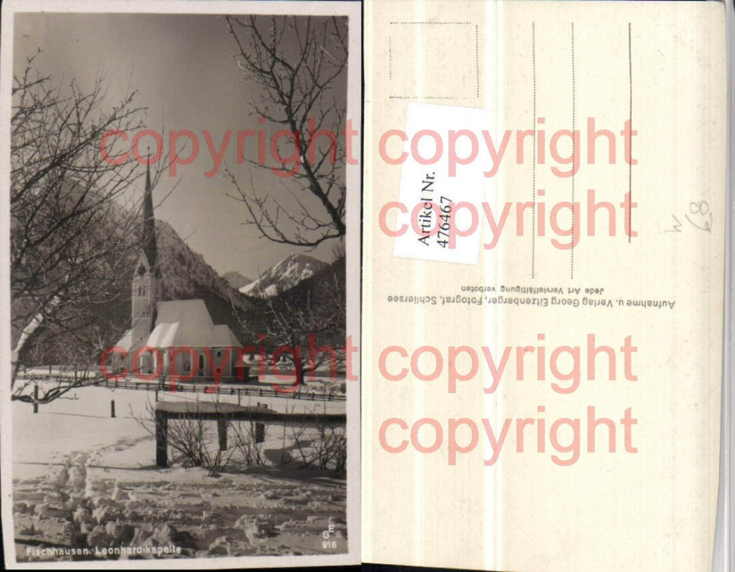 476467,Fischhausen b. Schliersee Leonhardikapelle Kapelle Winterbild