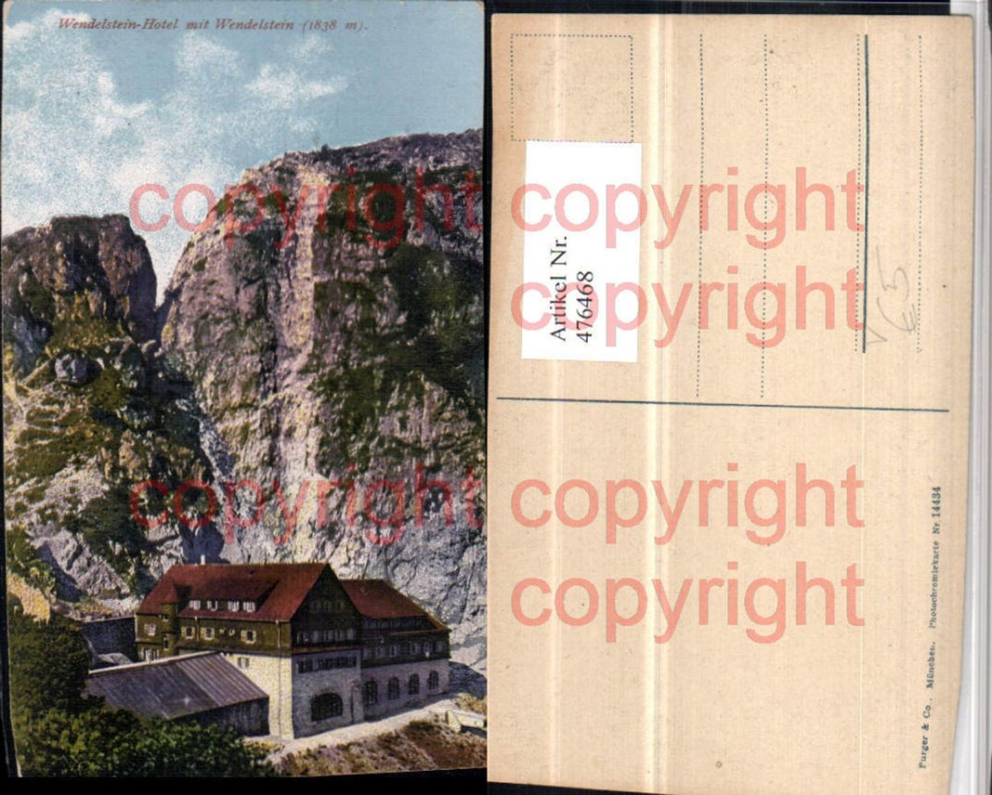 476468,Wendelstein-Hotel m. Wendelstein b. Bayrischzell pub Purger & Co 14434