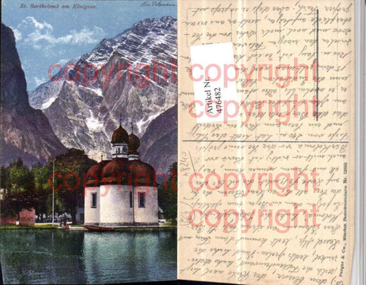 476482,St. Bartholomä Kirche am Königssee b. Schönau pub Purgr & Co 12663