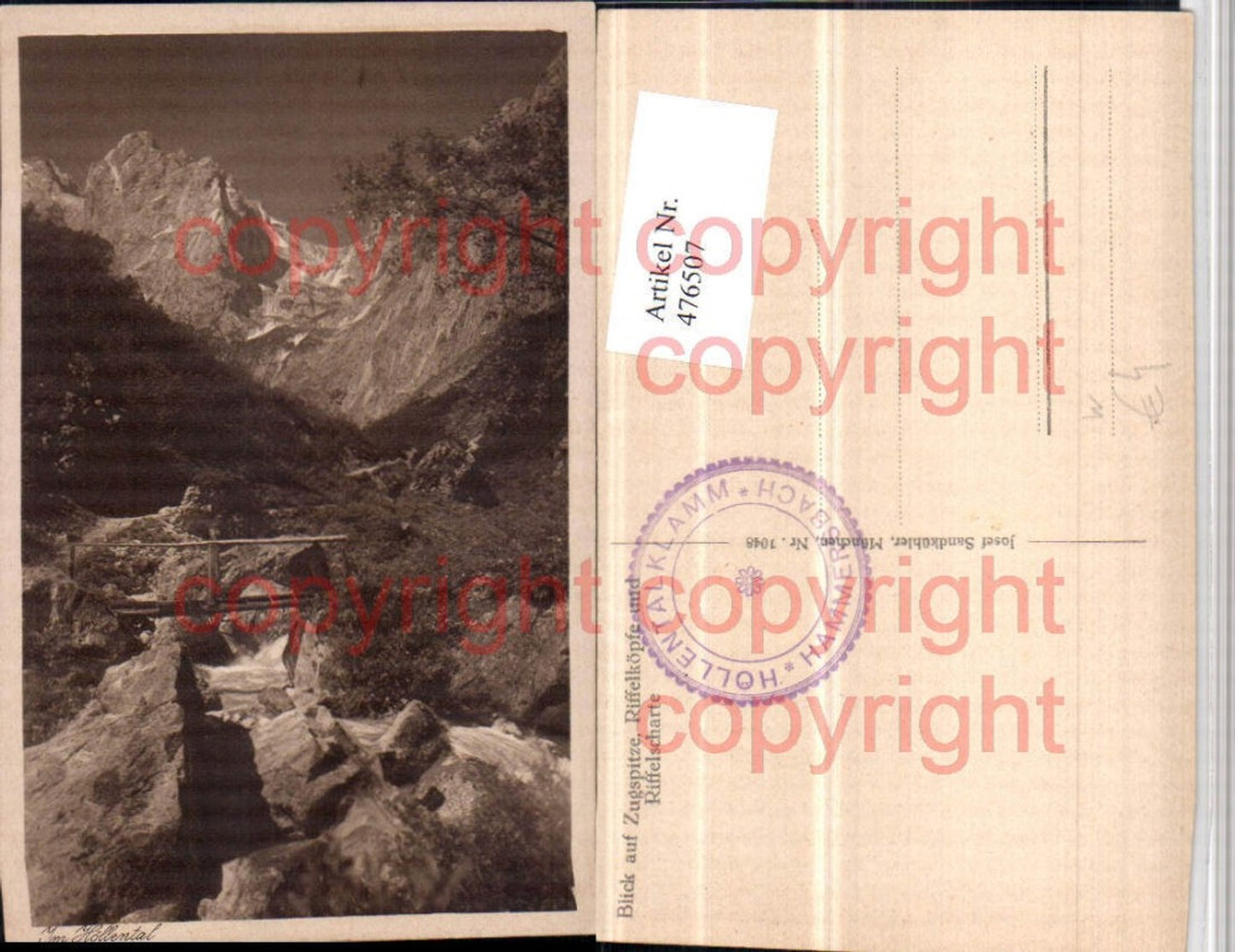 476507,Blick auf Zugspitze Riffelköpfe u. Riffelscharte b. Grainau Bergkulisse