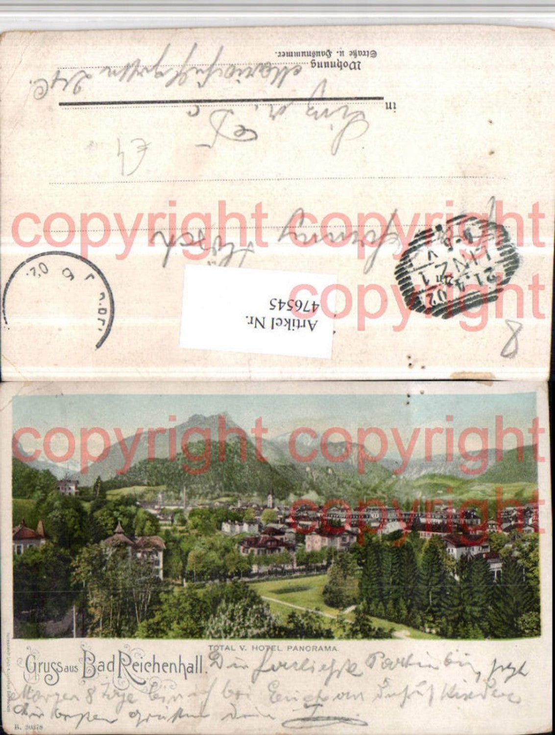 476545,Gruß aus Bad Reichenhall Totale vom Hotel Panorama