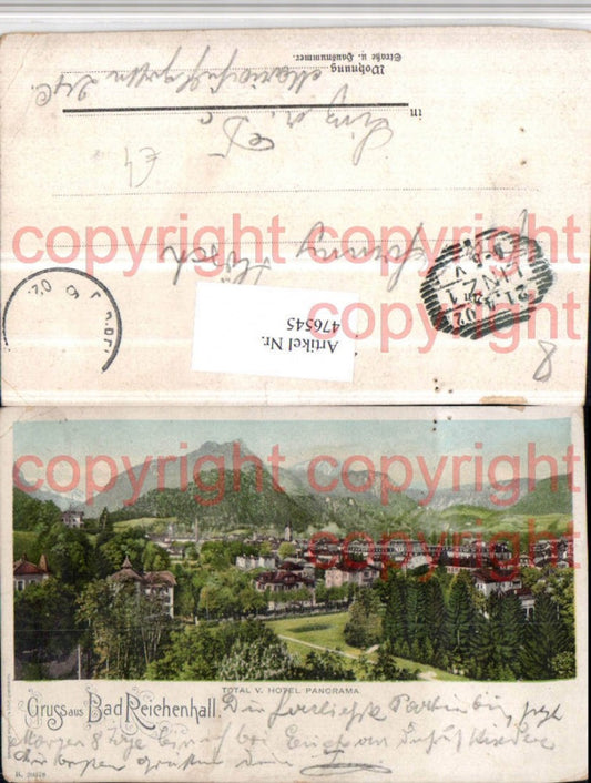 476545,Gruß aus Bad Reichenhall Totale vom Hotel Panorama