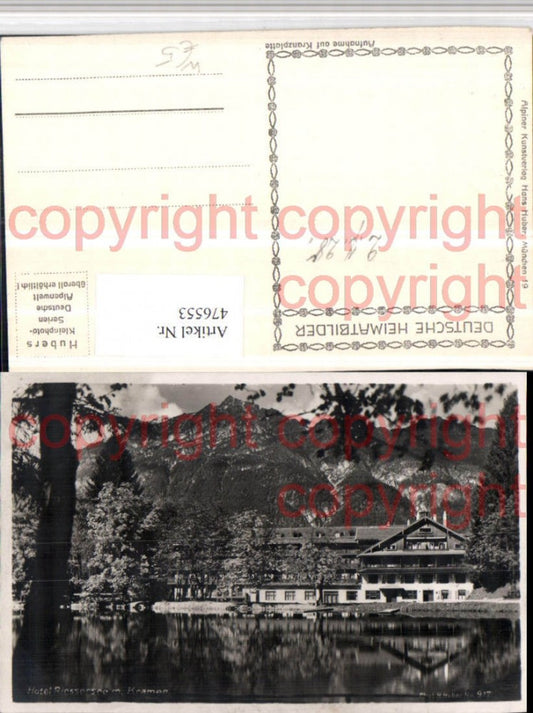 476553,Hotel Riessersee b. Garmisch-Partenkirchen m. Kramer Bergkulisse