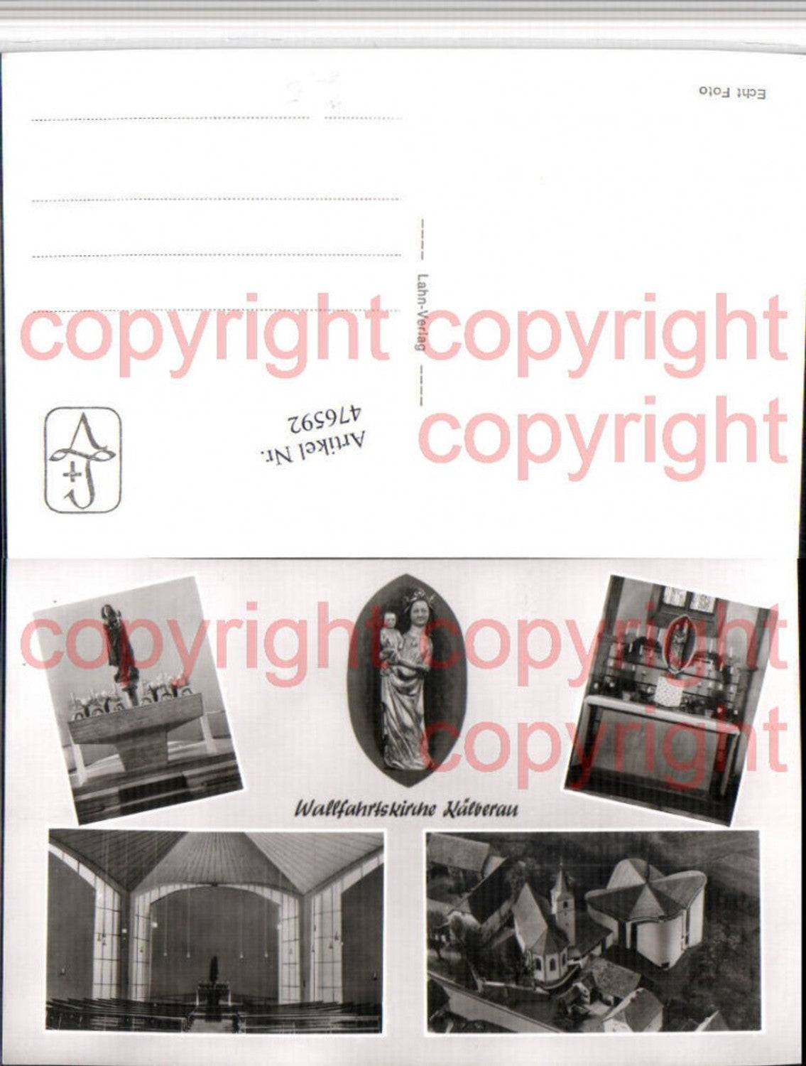 476592,Kälberau b. Alzenau Wallfahrtskirche Altar Mehrbildkarte