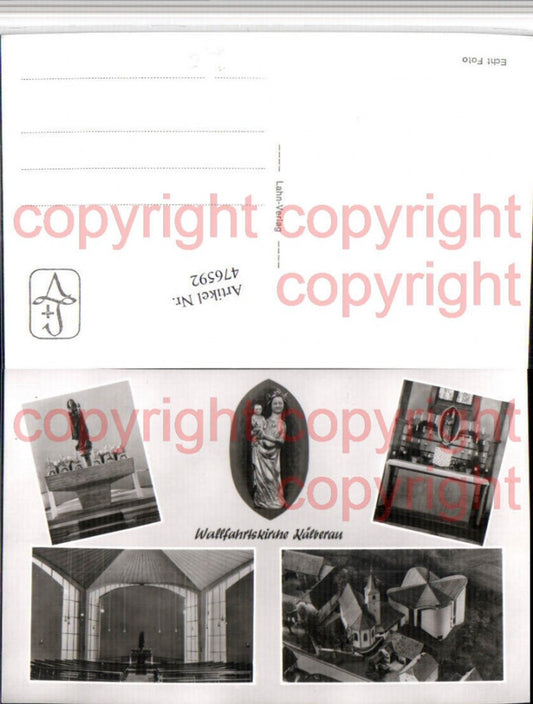 476592,Kälberau b. Alzenau Wallfahrtskirche Altar Mehrbildkarte