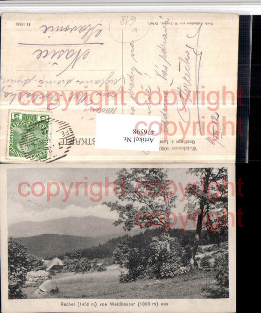 476598,Rachel von Waldhäuser b. Neuschönau Landschaft