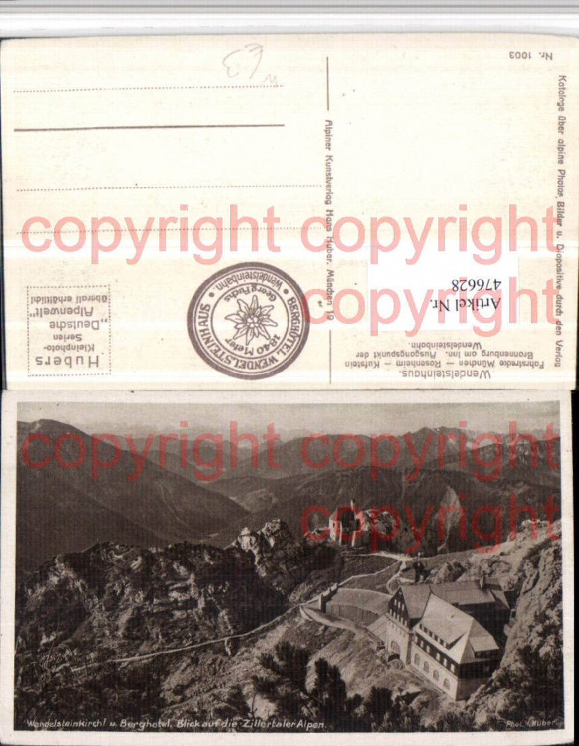 476628,Wendelsteinhaus u. Kirche b. Bayrischzell Bergkulisse