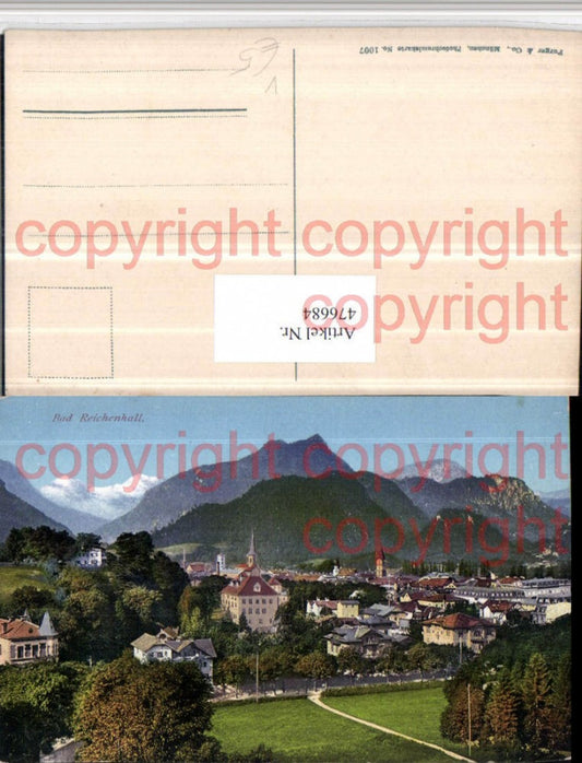476684,Bad Reichenhall Totale Bergkulisse pub Purger & Co 1007