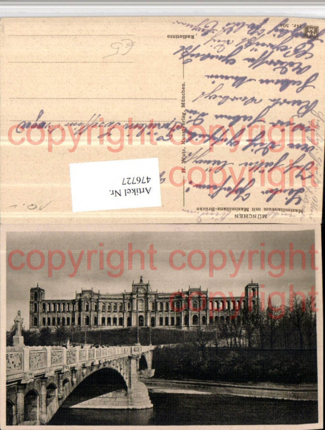 476727, Munich Maximilianeum with Maximilian Bridge