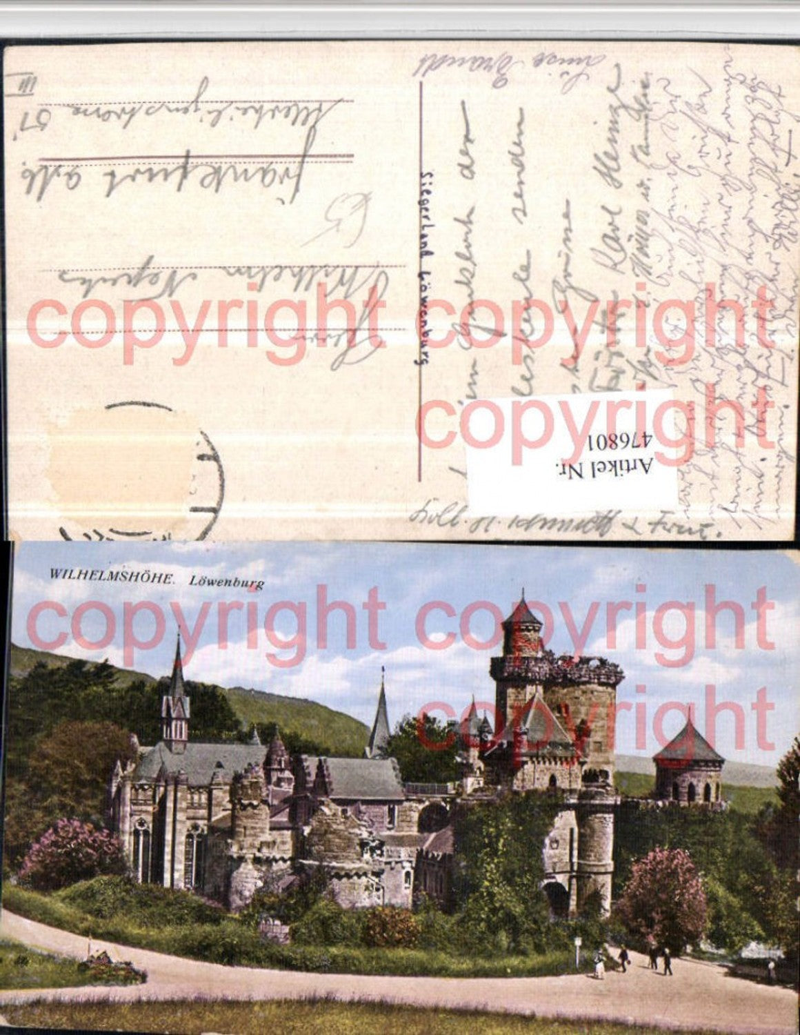 476801,Kassel Wilhelmshöhe Löwenburg