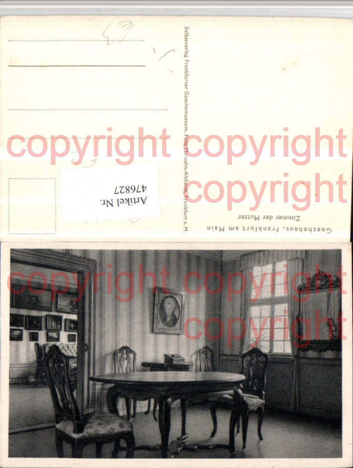 476827,Frankfurt am Main Goethehaus Zimmer der Mutter