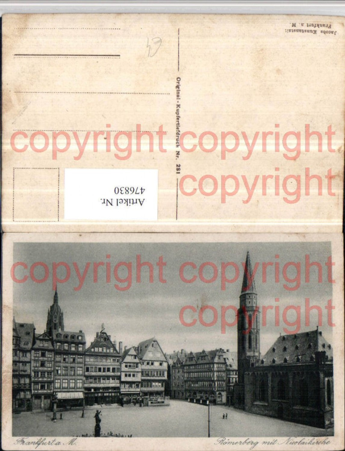 476830,Frankfurt am Main Römerberg Nicolaikirche Kirche