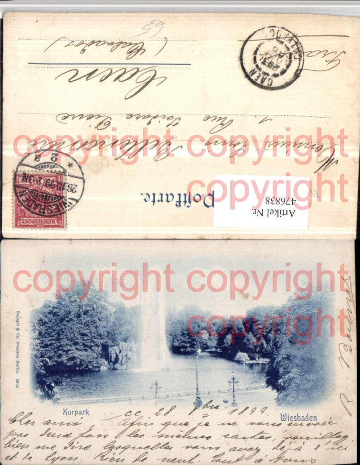 476838,Wiesbaden Kurpark Fontäne pub Stengel & Co 3523