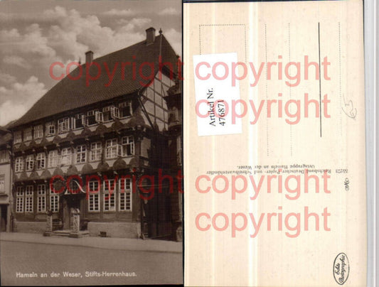 476871,Hameln an d. Weser Stifts-Herrenhaus