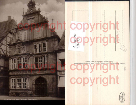476875,Foto AK Hameln an d. Weser Museum