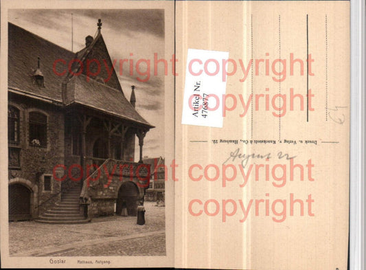 476877,Goslar Rathaus Aufgang