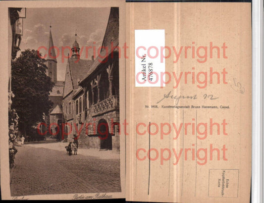 476878,Goslar Partie am Rathaus Kirchenturm