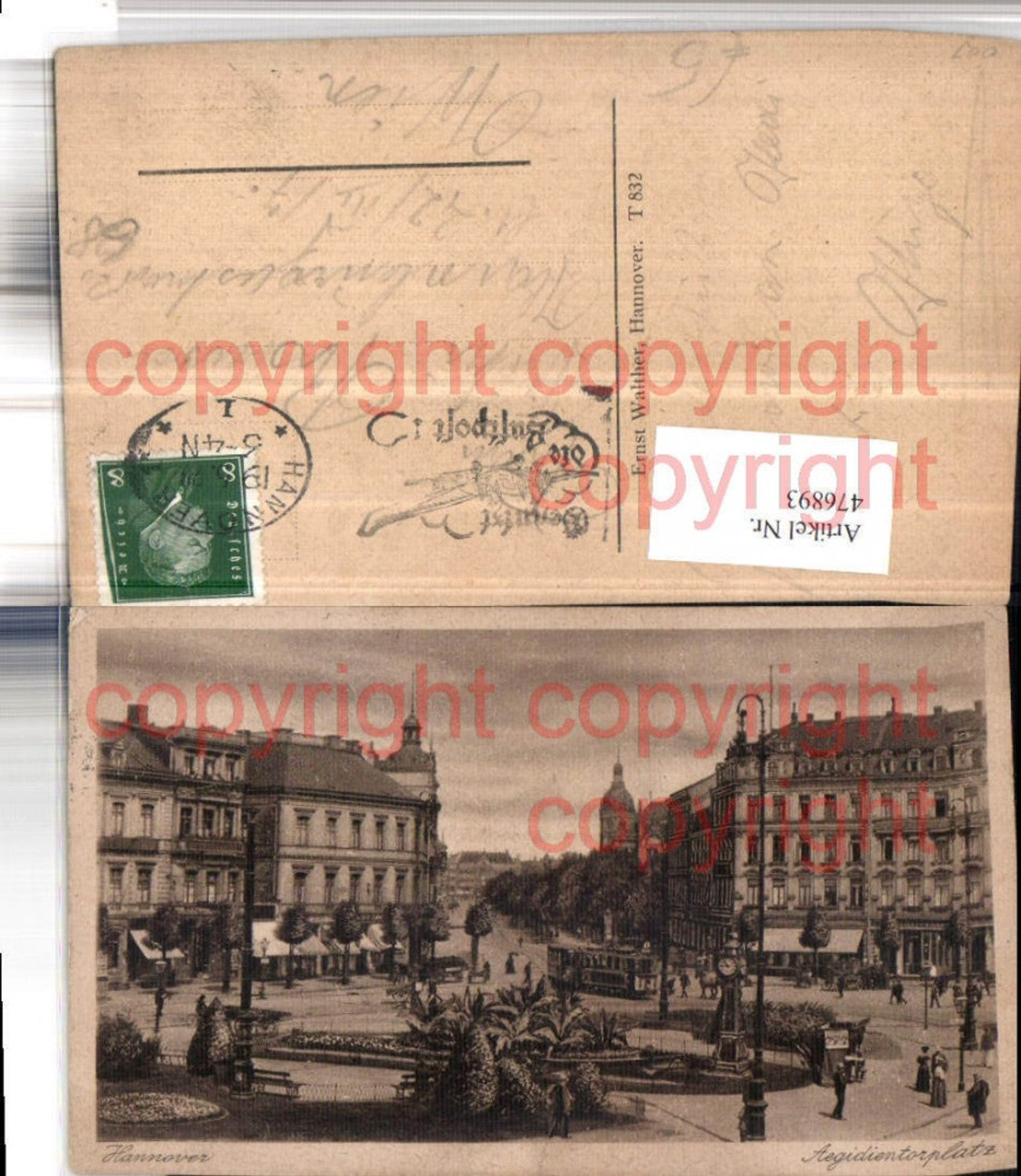 476893,Hannover Aegidientorplatz Straßenbahn