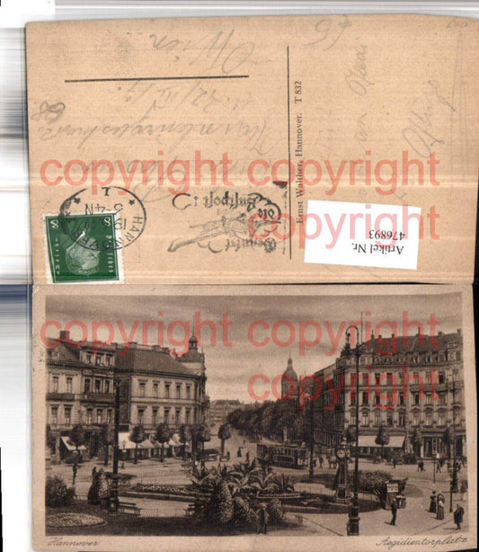 476893,Hannover Aegidientorplatz Straßenbahn