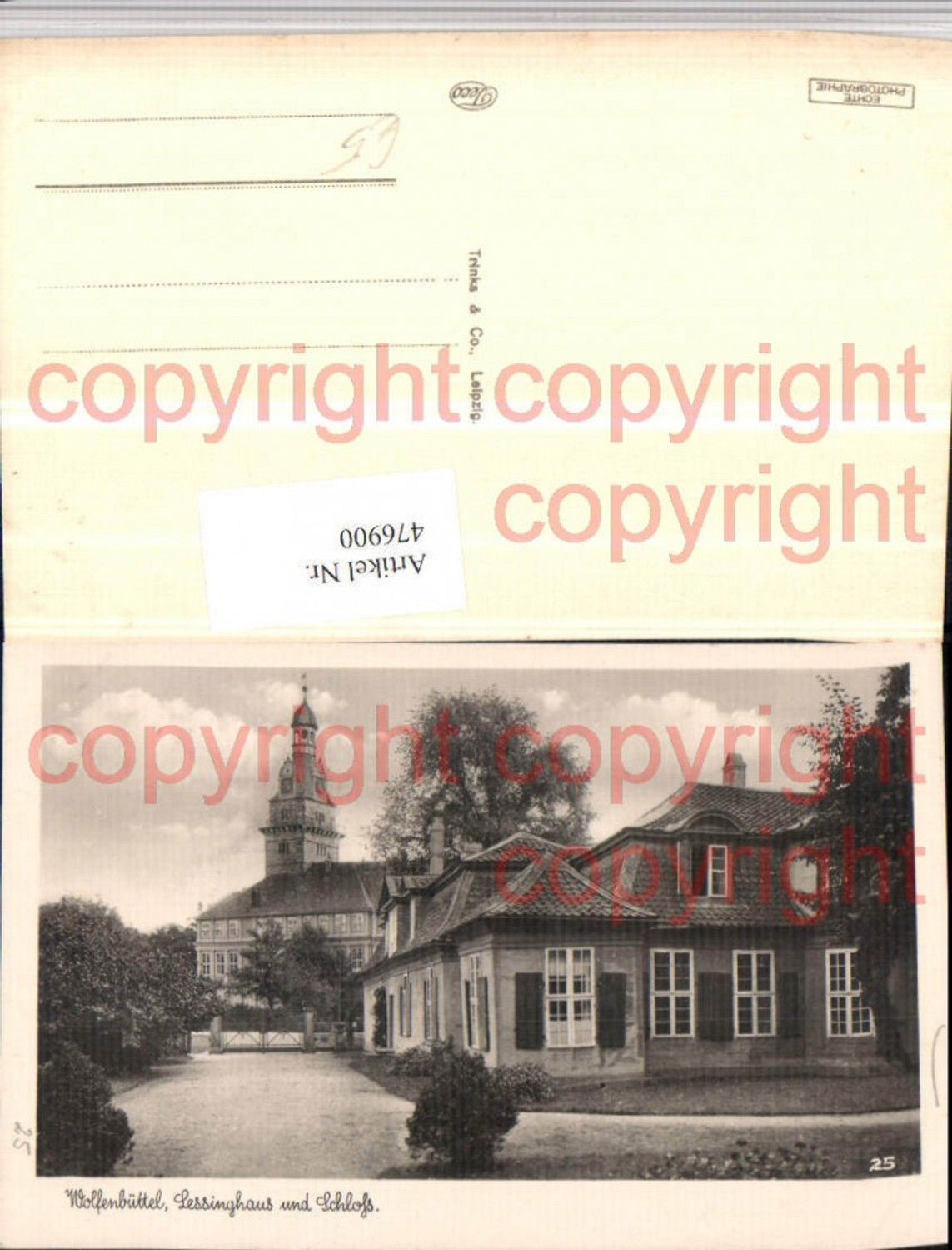 476900,Wolfenbüttel Lessinghaus Haus u. Schloss